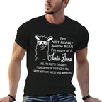 Funny LLama Saying Family Crazy Auntie  Vintage-inspired T-Shirt