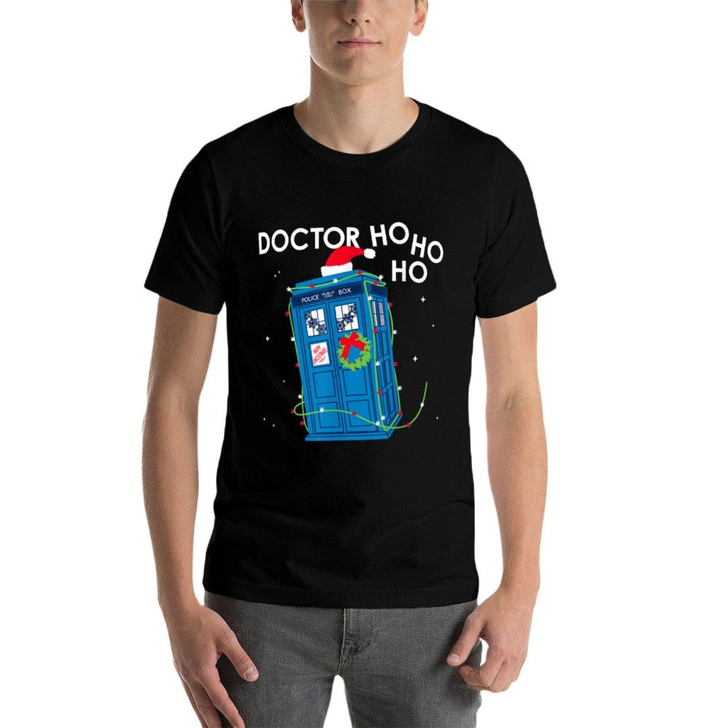 Funy Doctor Ho Ho Ho Christmas Apparel  Durable T-Shirt