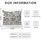 Cincinnati Ohio Map Soft Skin-Friendly Throw Pillow
