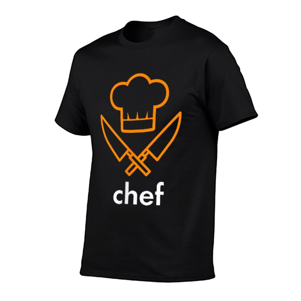 Chef Chest Pocket Knife T-shirt. Kitchen, Cooking, Food Tee  Fade-proof Color T-Shirt