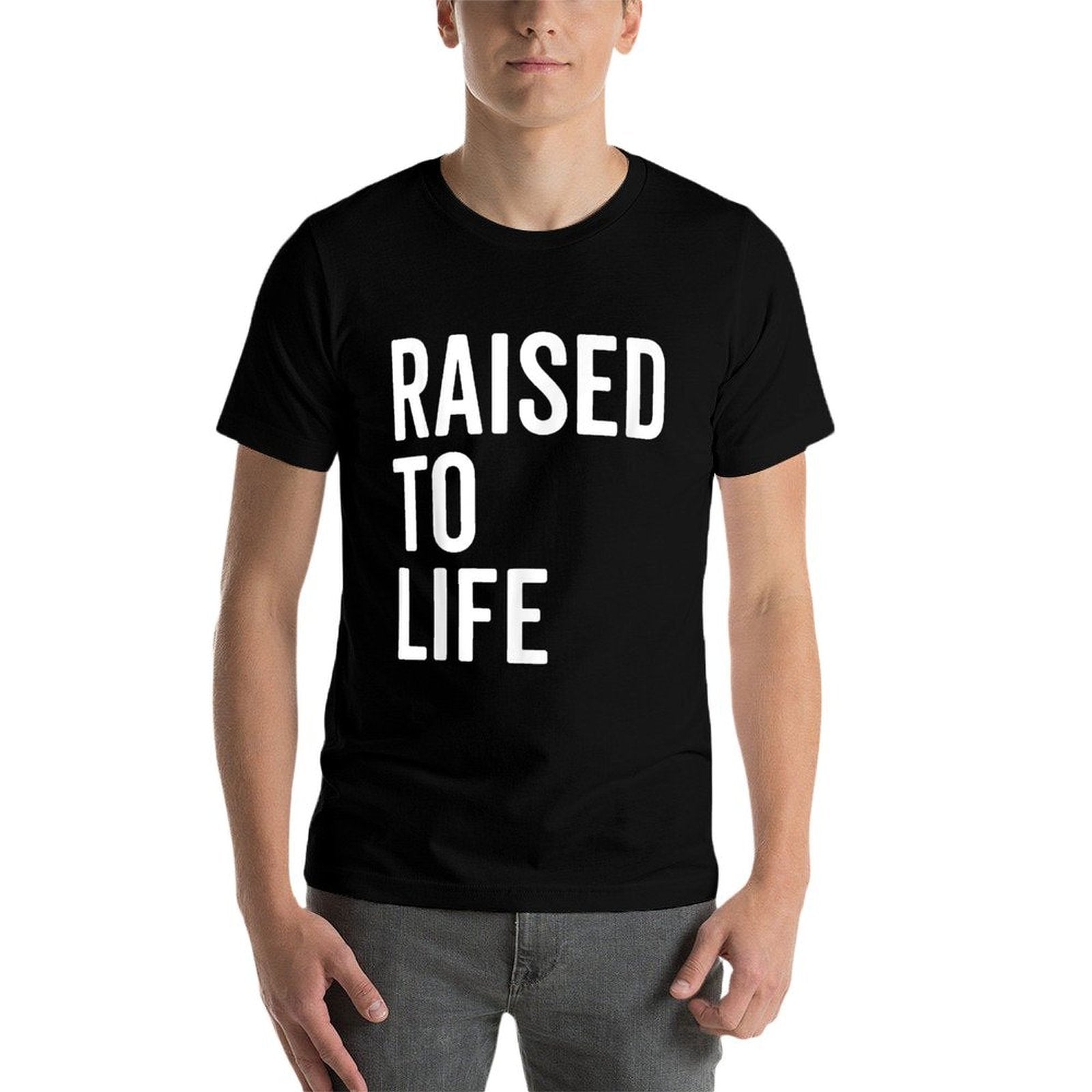 Raised To Life Christian Baptism New Believer Gift  Tagless Design T-Shirt