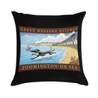 Greyt Western Zoomington-on-sea Soft Gift Ready Throw Pillow