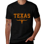 Distressed Texas Apparel  Trendy Pattern T-Shirt