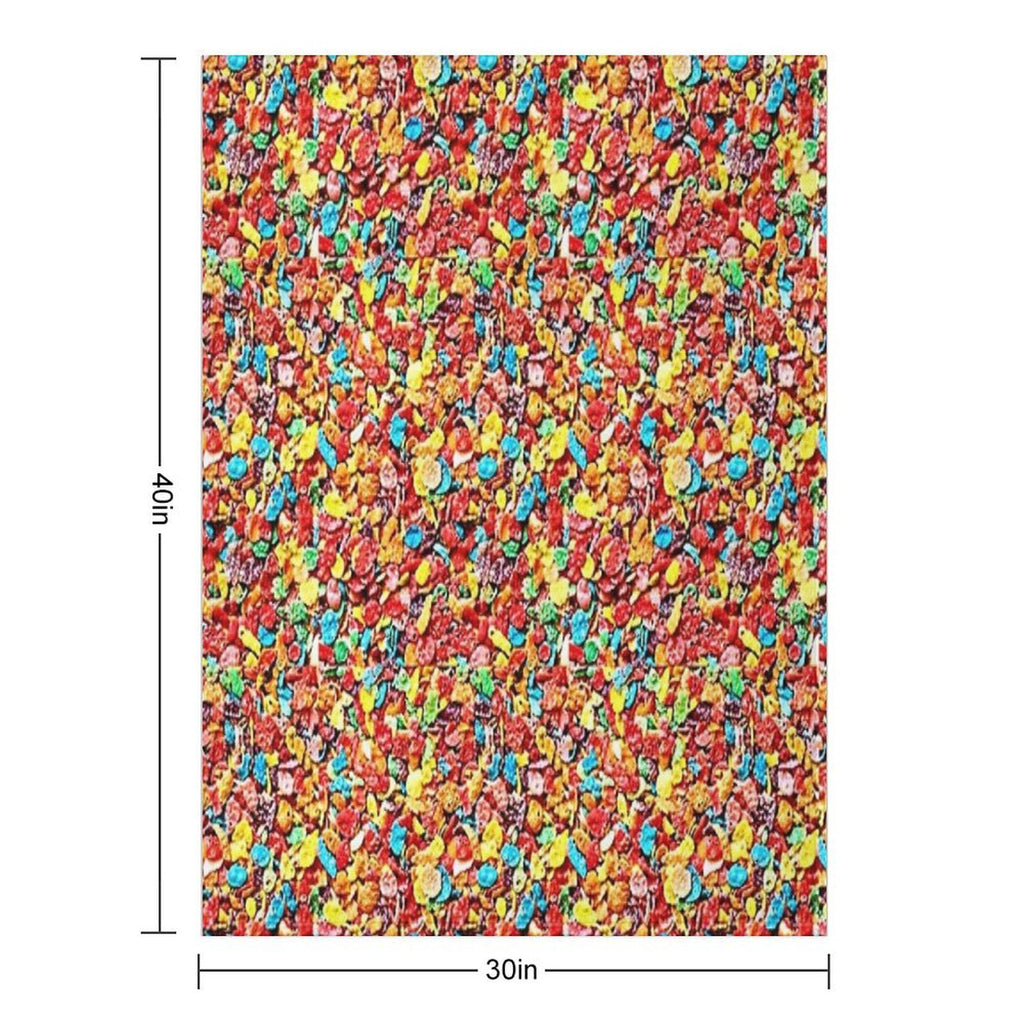 Fruity Cereal Compact Throw Blanket