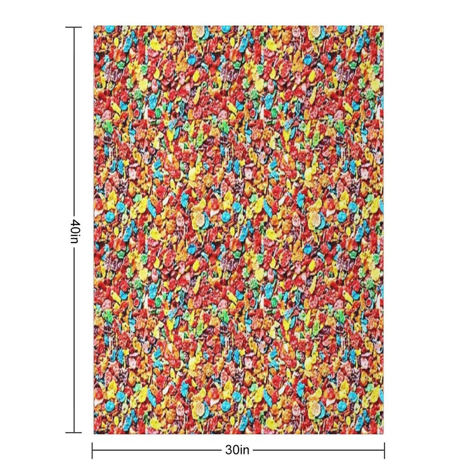 Fruity Cereal Compact Throw Blanket