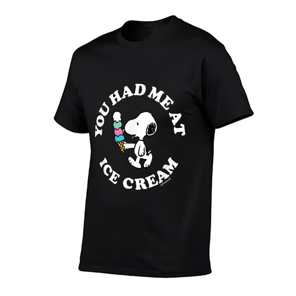 Peanuts - Snoopy You Had Me At Ice Cream  Summer-ready Fabric T-Shirt