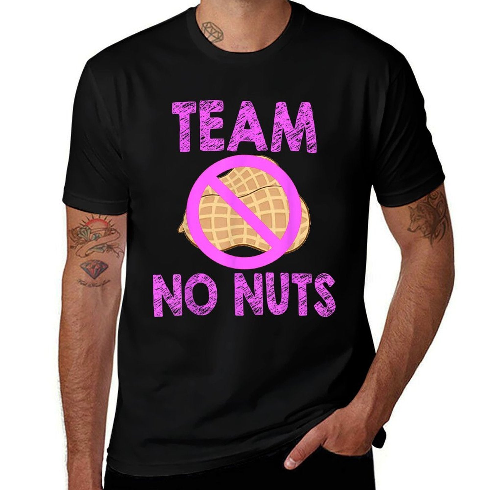 Team No Nuts Funny Team Girl Gender Reveal Tshirt  Relaxed-fit T-Shirt