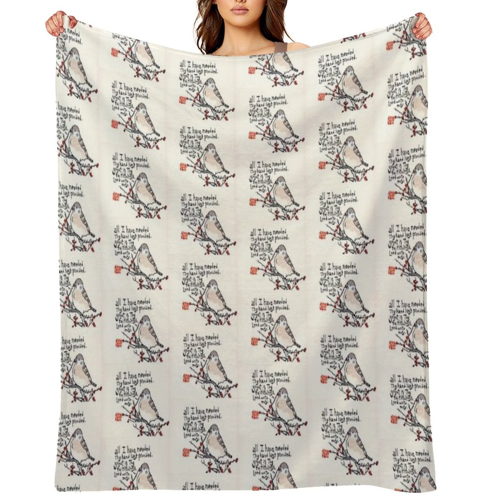 Great Is Thy Faithfulness Sustainable Throw Blanket