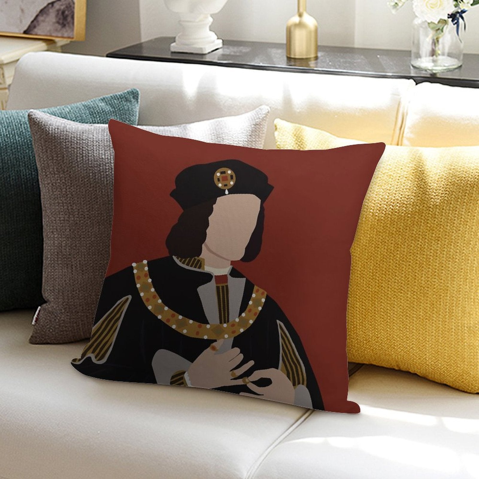 Richard III Soft Home Decor Throw Pillow