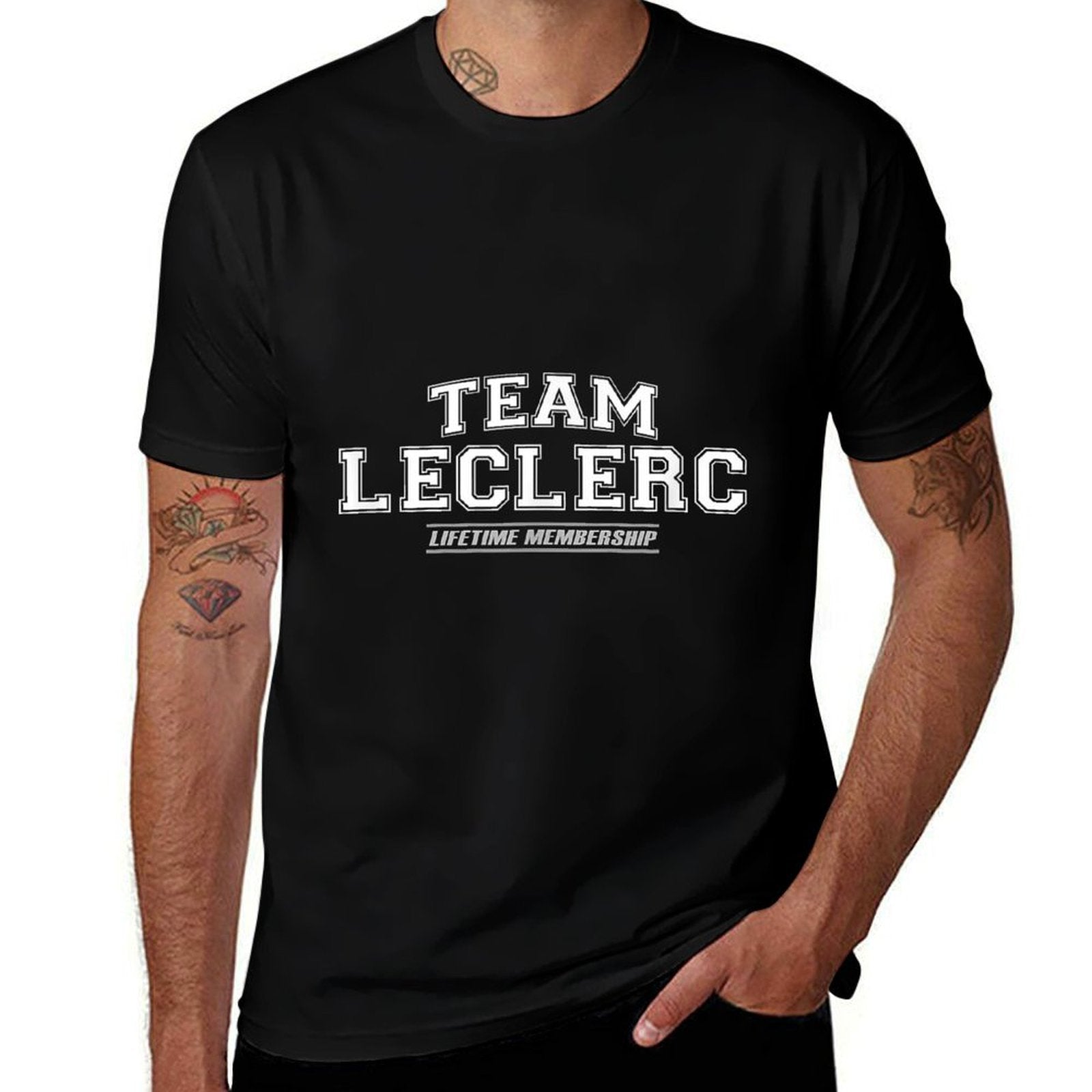 Team Leclerc  Proud Surname, Last Name Gift  Eco-friendly Material T-Shirt
