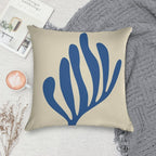 Henri Matisse - The Cutouts - Blue - Matisse Exhibition Soft Style Accent Throw Pillow