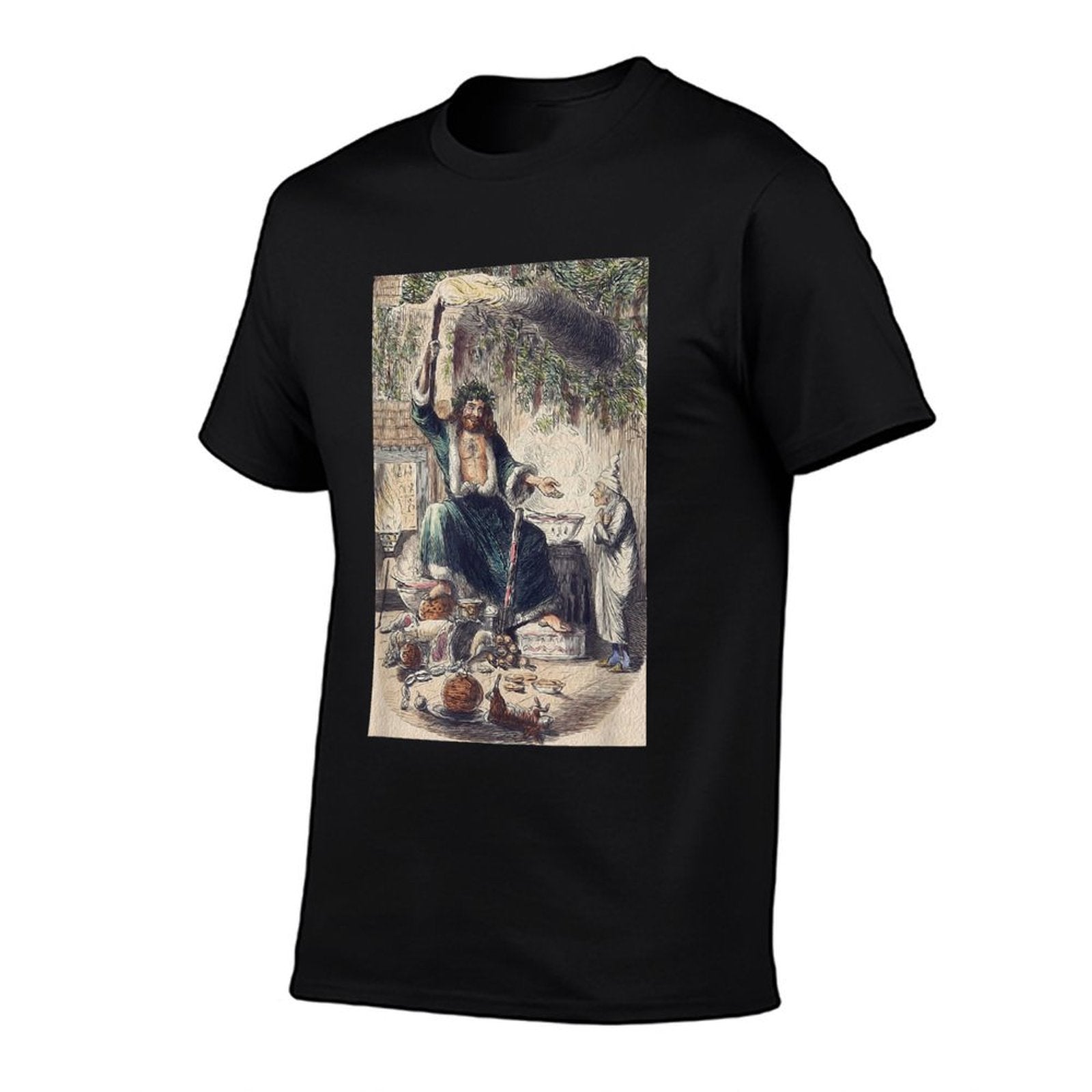 A Christmas Carol Scrooge- Christmas Present Ghost Comfortable T-Shirt