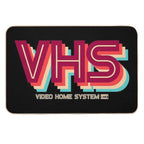 VHS Video Home System - Retro 1980's Video  Fade-Resistant Bath Mat