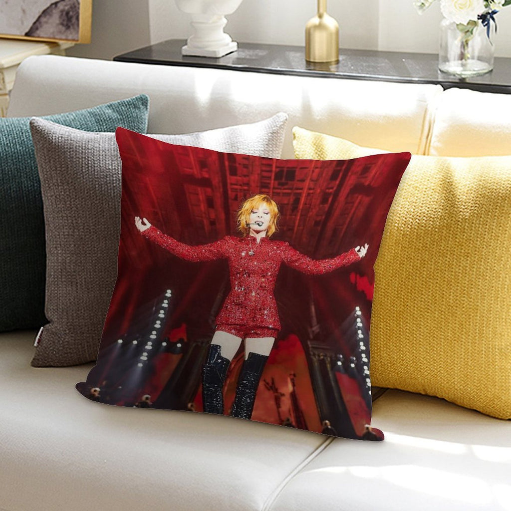 Mylène Farmer Nevermore 2024 Concert Soft Gift Ready Throw Pillow
