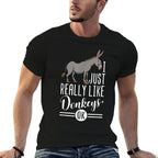 I Just Really Like Donkeys OK - Farmer  Donkey Lover Gift  Vintage-inspired T-Shirt