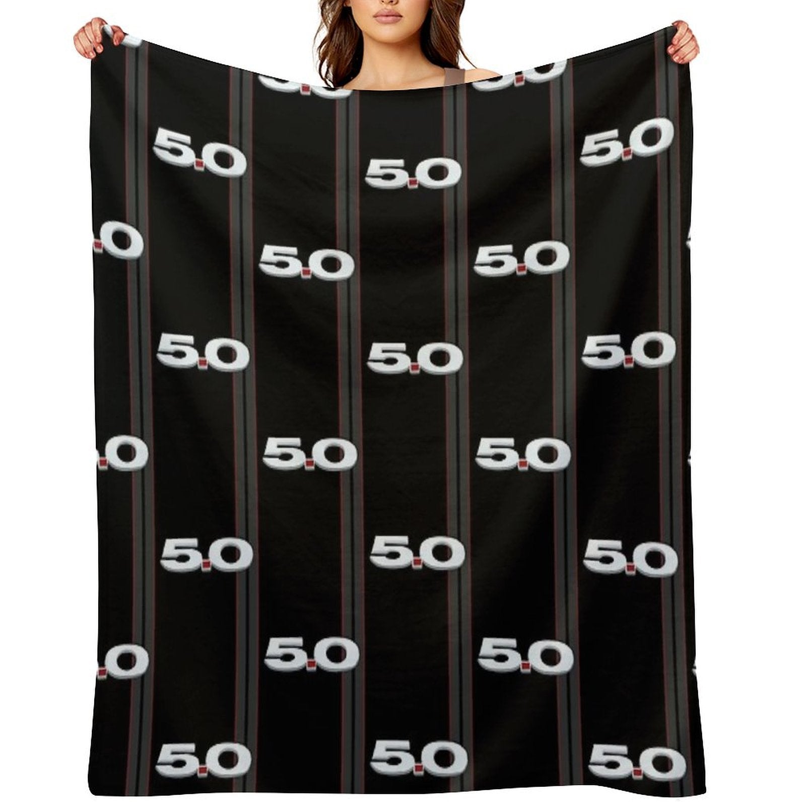 Mustang GT Coyote 5.0 V8 GT S197 Premium Throw Blanket