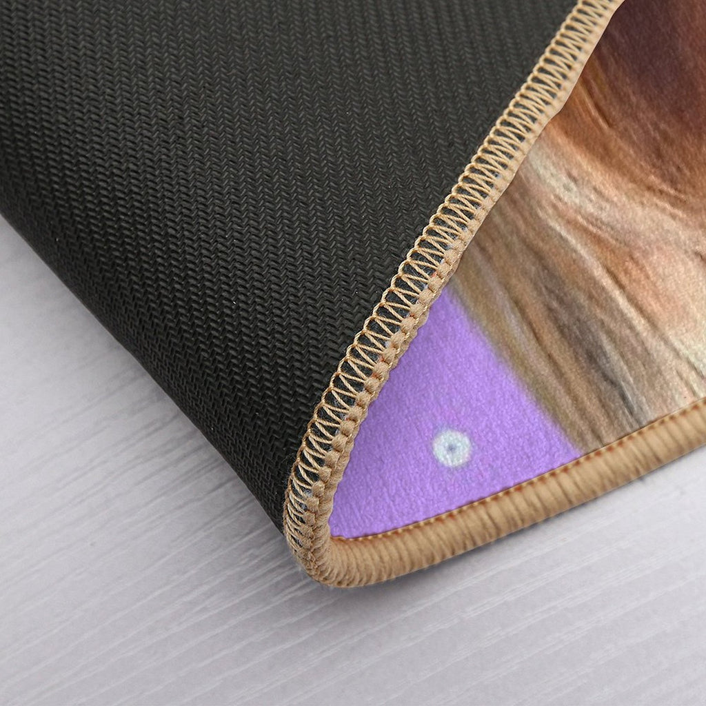 Cute Purple Yorkshire  Absorbent Bath Mat