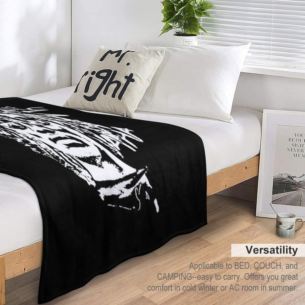 Sillhouette Retro Rapper 90s Durable Throw Blanket