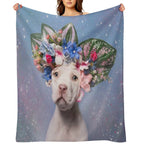 Pit Bull Flower Power, Apollo Durable Throw Blanket