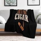 Cigar Funny Smokers Lovers Im Aging Like Fine Versatility Throw Blanket