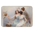 Die Drei Grazien (The Three Graces) by Edouard Bisson Remastered Xzendor7 Classical Art Old Masters Reproductions  High-Traffic Bath Mat