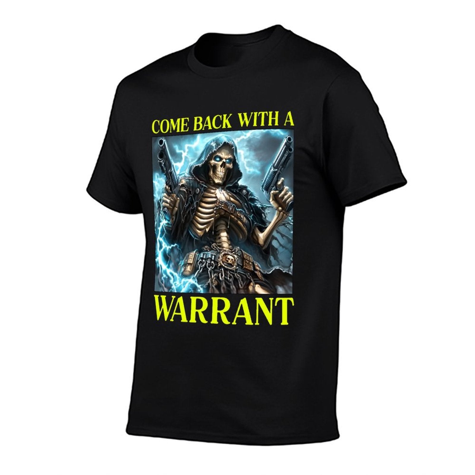 Come Back With A Warrant Cringe Skeleton Meme  Eco-friendly Material T-Shirt
