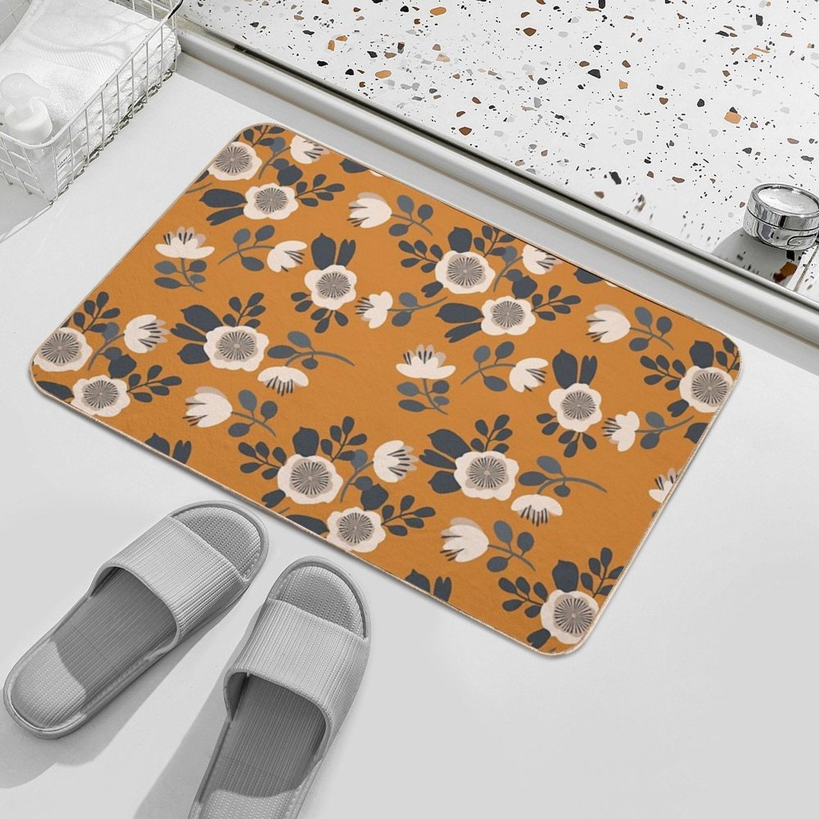 Vintage Roses  Versatile Bath Mat