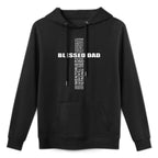 Mens Christian Blessed Dad Cross Fathers Day Best Dad Relaxed Fit Hoodie