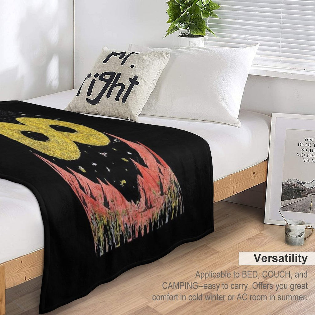 Dance Gavin Dance Mothership Graphic Design Sustainable Throw Blanket