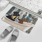 Harnessed for Riding  Repositionable Bath Mat