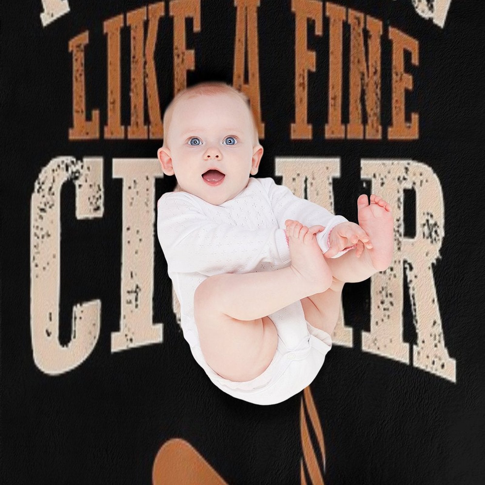 Cigar Funny Smokers Lovers Im Aging Like Fine Versatility Throw Blanket