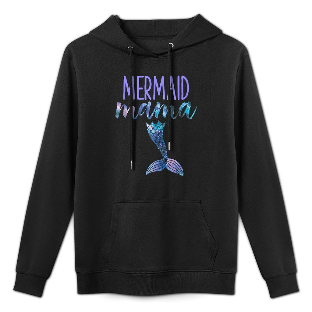 Mermaid Mama Cute Funny Matching Mermaid Birthday Party Colorfast Hoodie