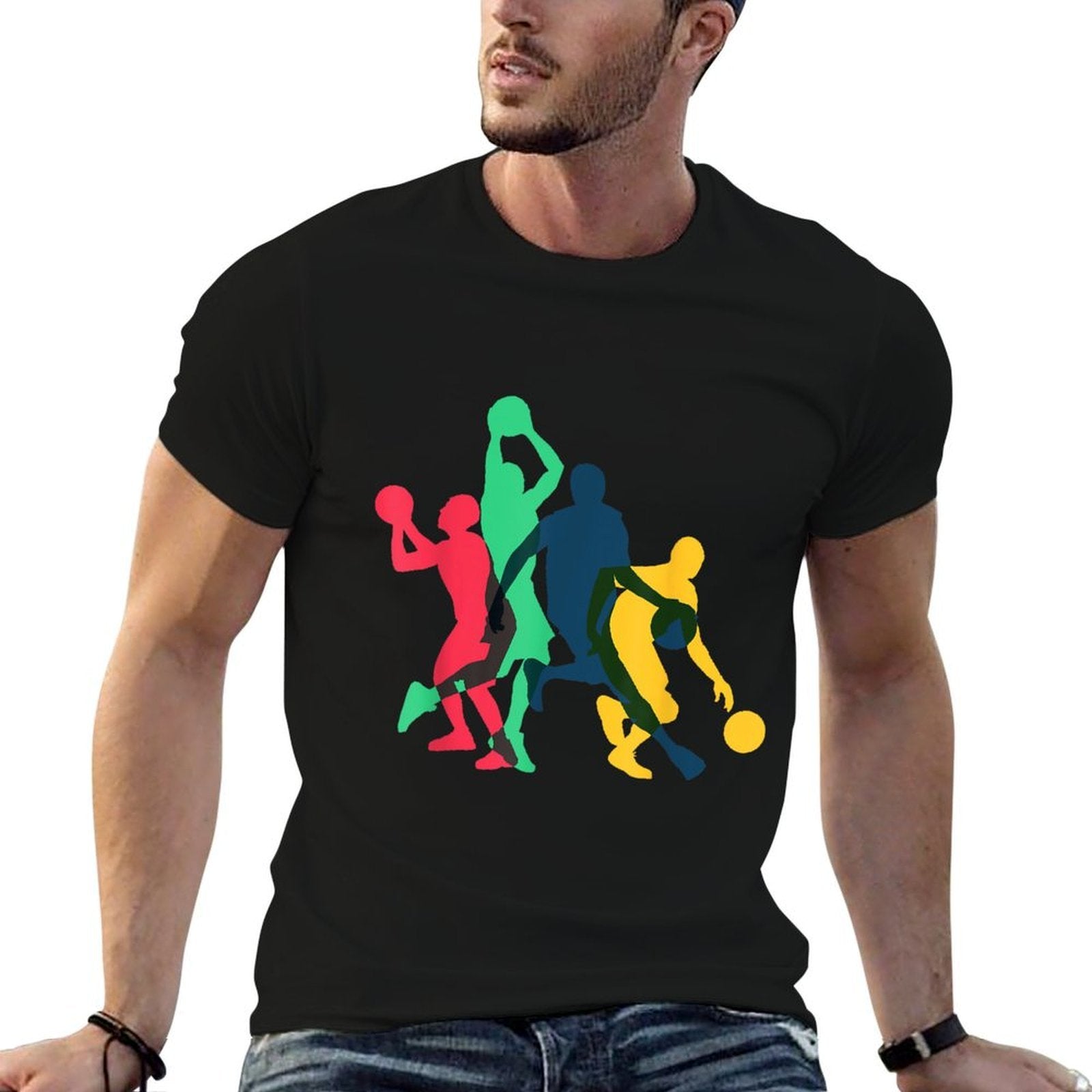 Vintage Basketball Gifts for Men Women Kids  Lightweight T-Shirt