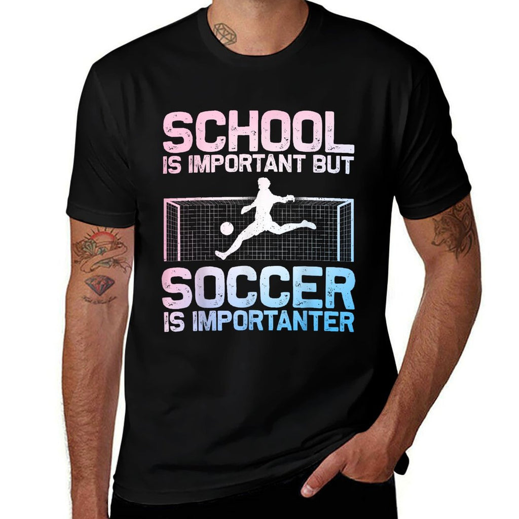 Funny Soccer Art for Boys Girls Men Women Gag Soccer Player  Breathable T-Shirt