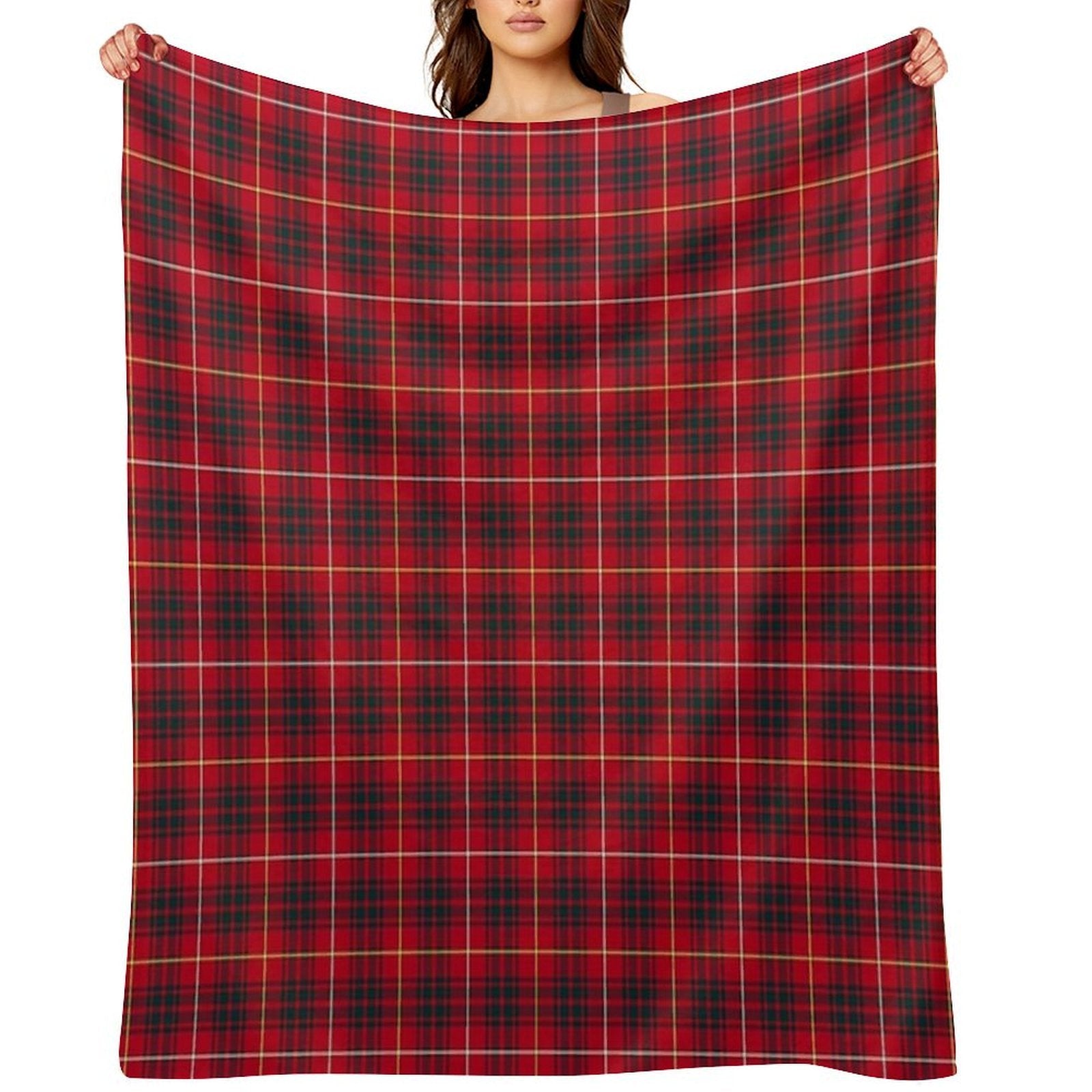 Clan Bruce Tartan Compact Throw Blanket