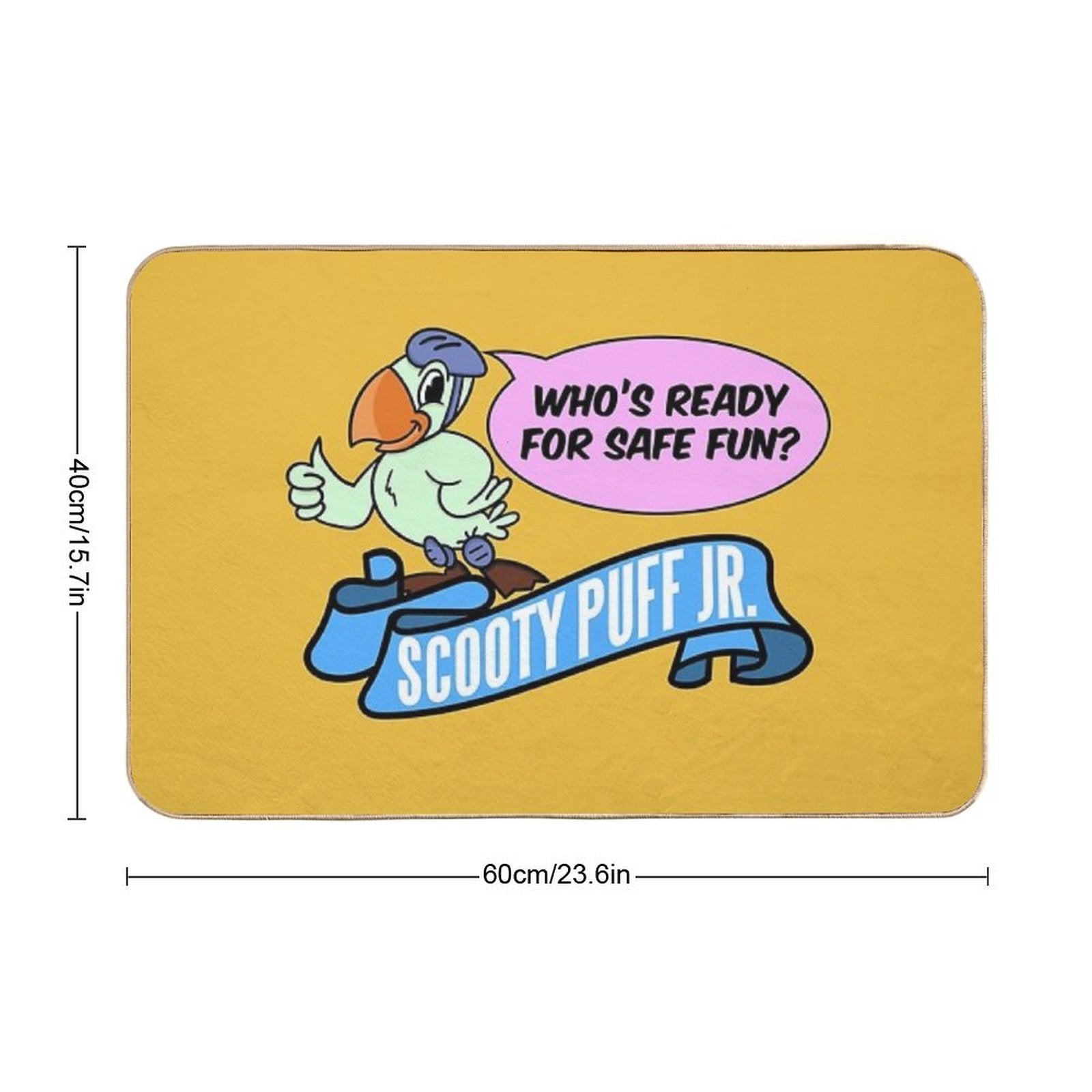 Scooty Puff Jr  Long-Lasting Bath Mat