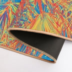 Palm Leaves Abstract  Stain-Proof Bath Mat