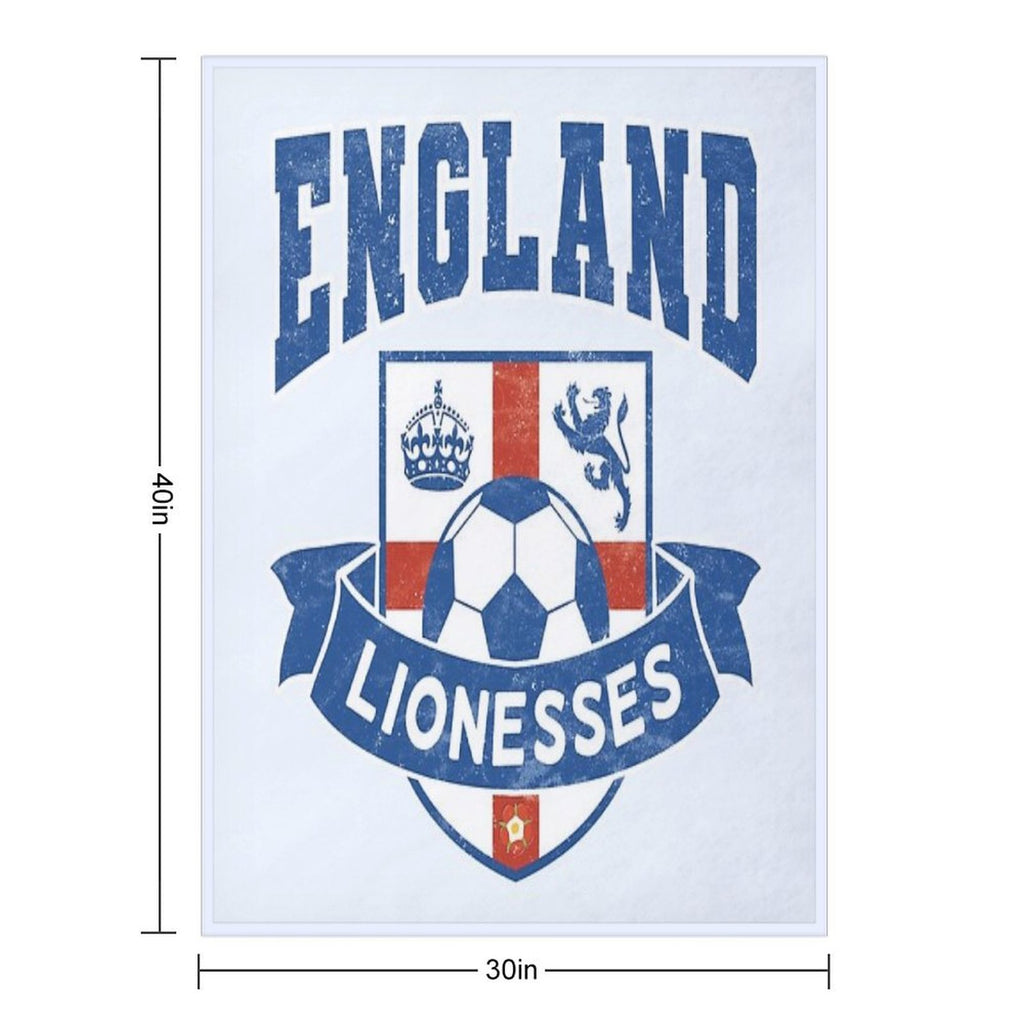 England Lionesses Football Badge (#04) All-season Throw Blanket