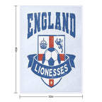 England Lionesses Football Badge (#04) All-season Throw Blanket