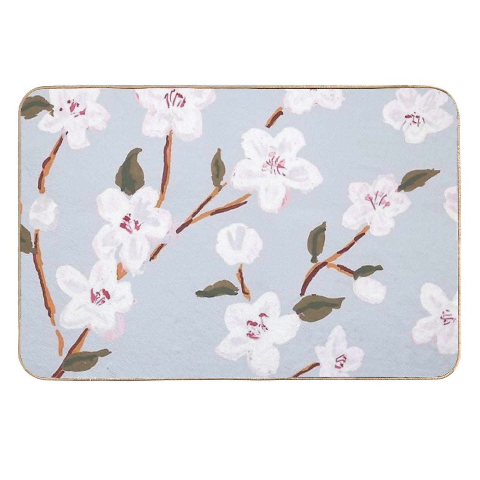 Floral Pattern  Anti-Trip Bath Mat