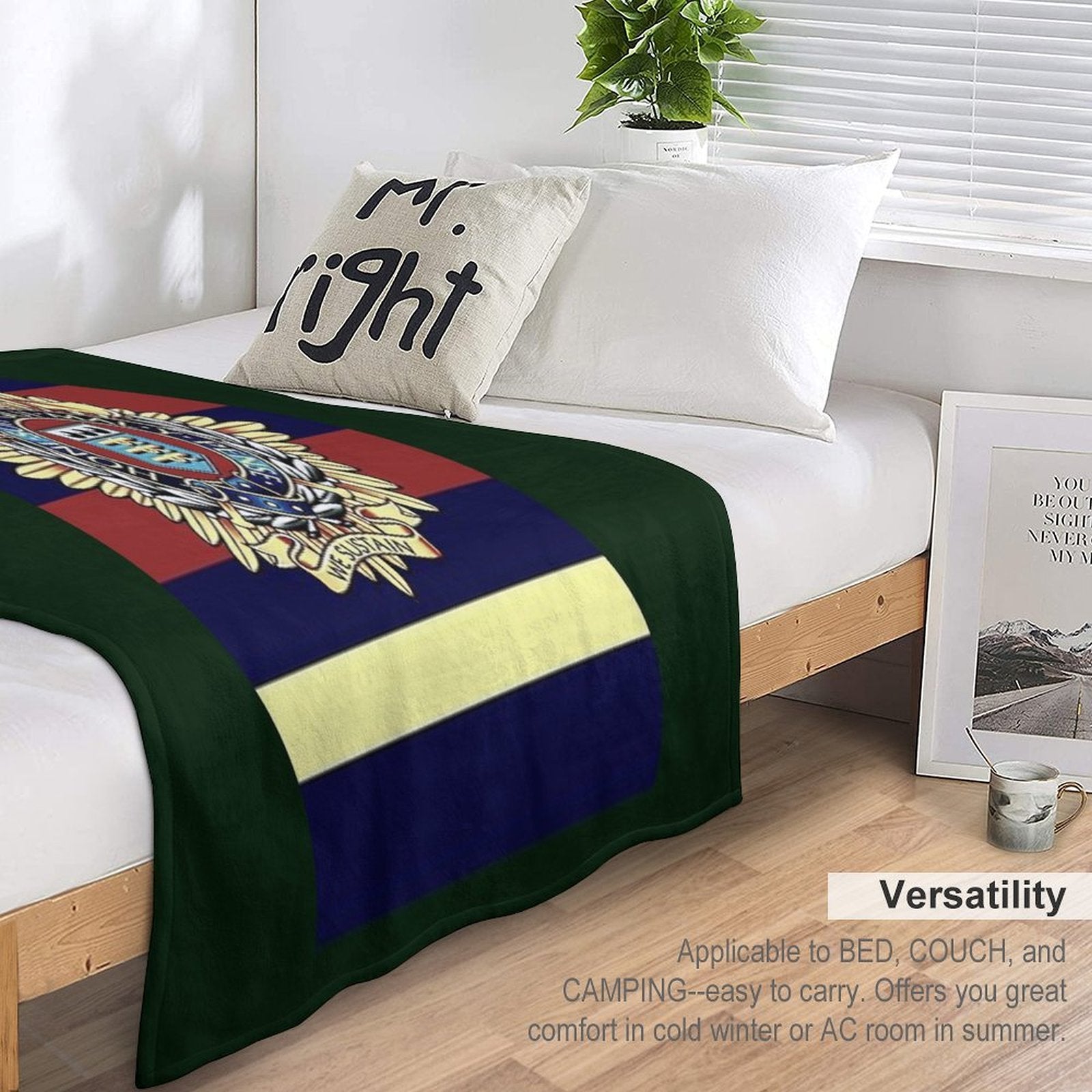 Royal Logistics Corps RLC CAP BADGE Multi-functional Throw Blanket