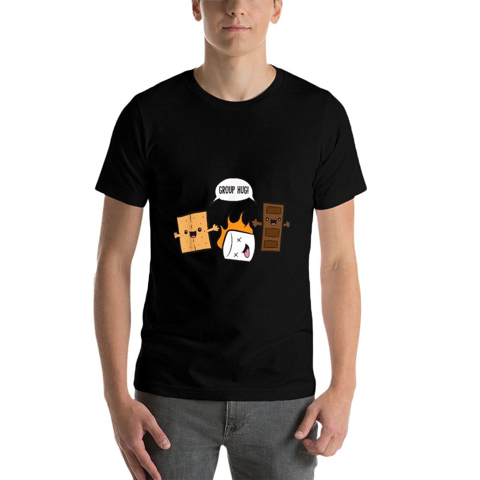 Group Hug Camping Campfire Chocolate Marshmallow SMores  Vintage-inspired T-Shirt