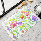 Flower Pattern  Non-Slip Bath Mat