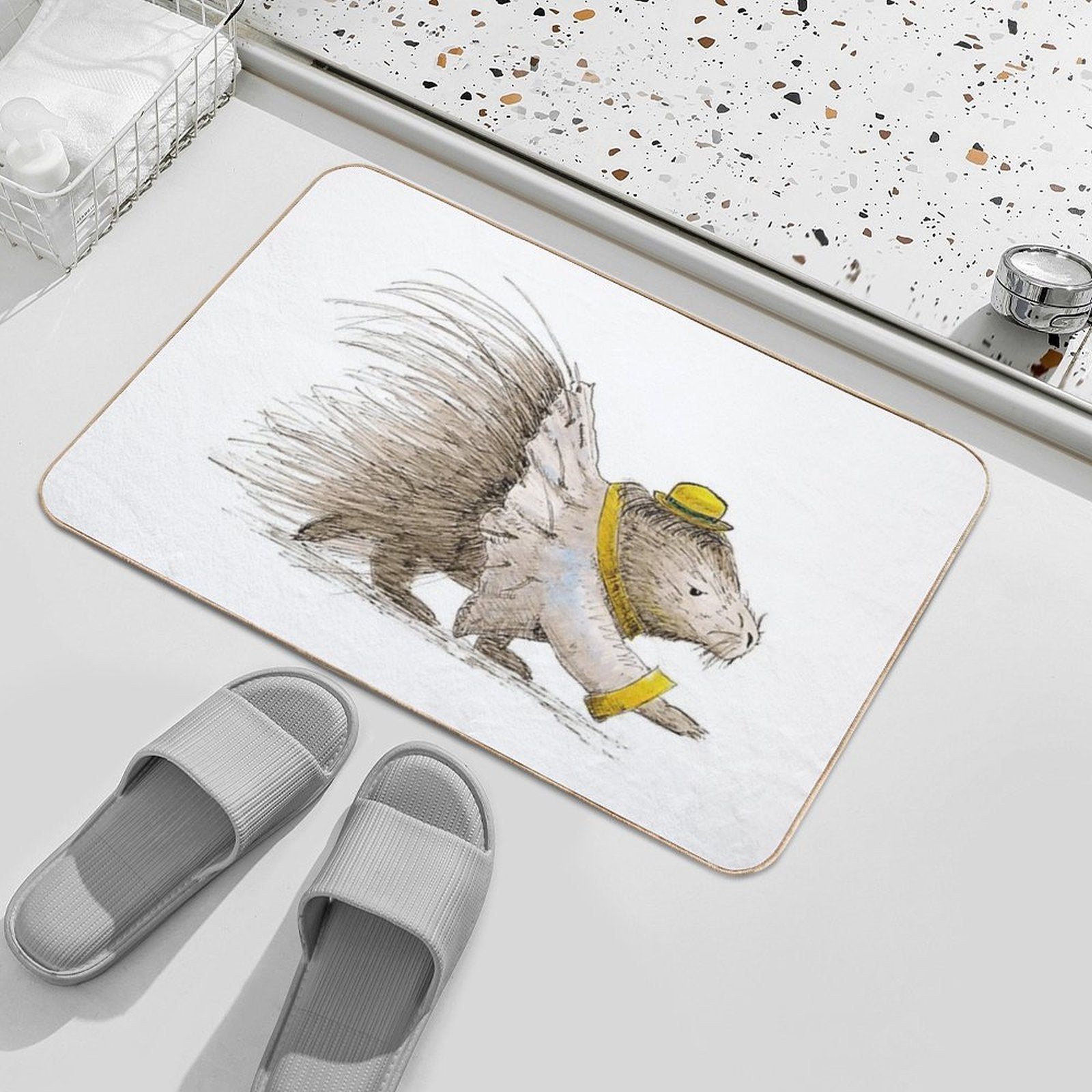 A Prickly Morning Commute  Toxin-Free Bath Mat