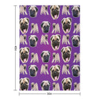 Pugs Velvety-soft Throw Blanket