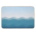 Big Blue Waves Seamless Pattern  Long-Lasting Bath Mat