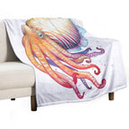 Cuttlefish Plush Throw Blanket