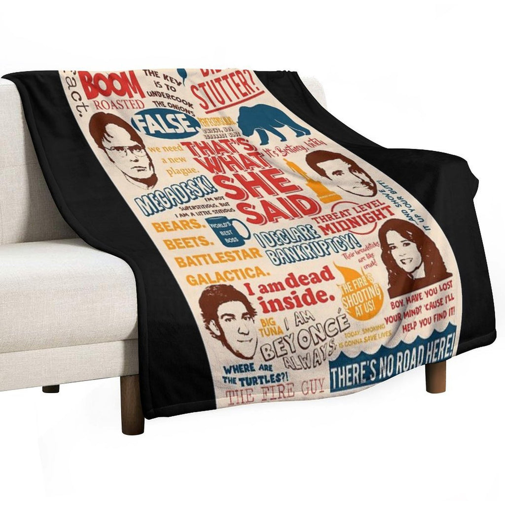 All The Best Quotes from The Office - That's What She Said! Versatility Throw Blanket