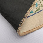 Art Nouveau Morning Glory Garden  Non-Slip Bath Mat