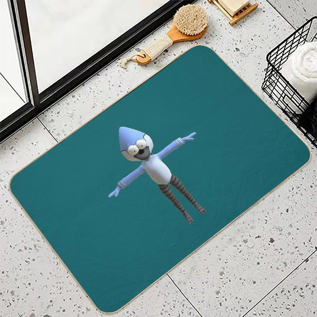 T-Posing Mordecai  Dirt-Trapping Bath Mat